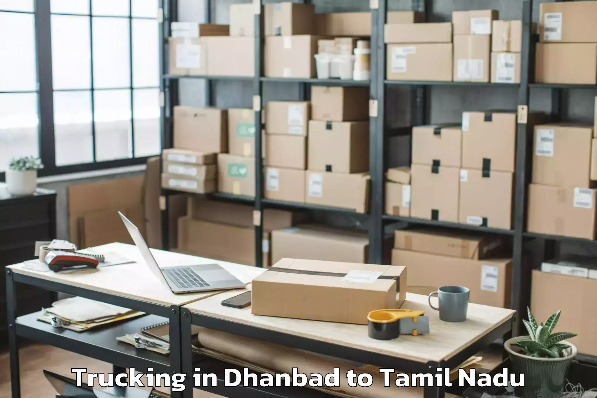 Easy Dhanbad to Tiruturaipundi Trucking Booking